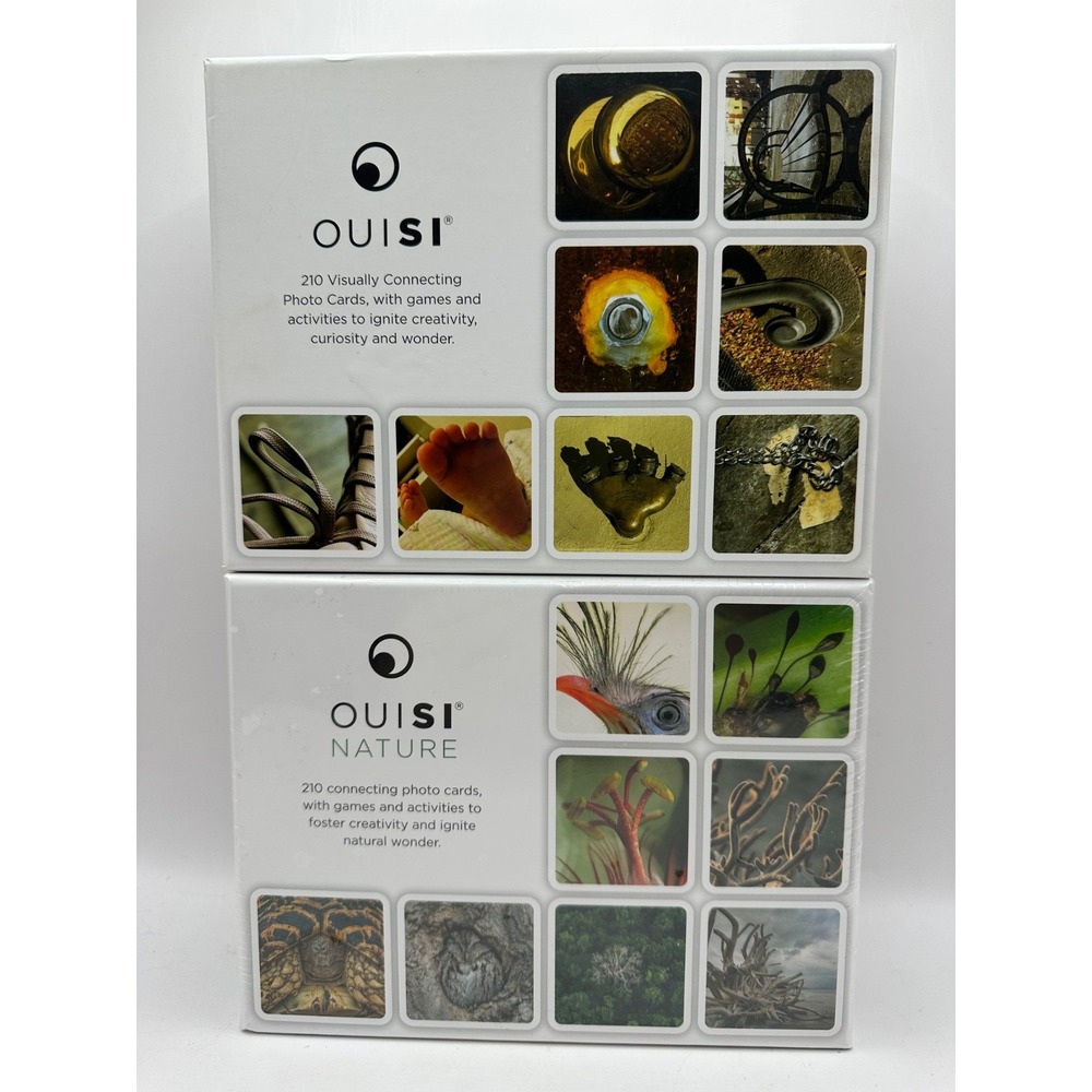Lot of 2 NEW Ouisi & Ousi Nature Visual Connection Games COMPLETE Photo Cards